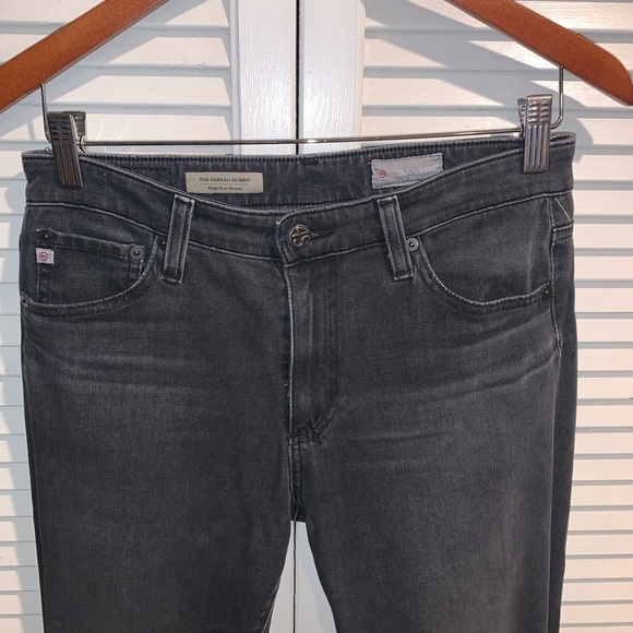 AG Adriano Goldschmied the Farrah skinny, High-Rise Skinny size 28R faded black - Picture 5 of 8